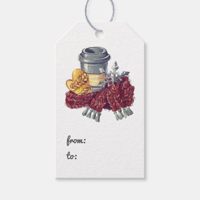 Kaffegalens julglädje presentetikett (Framsidan)