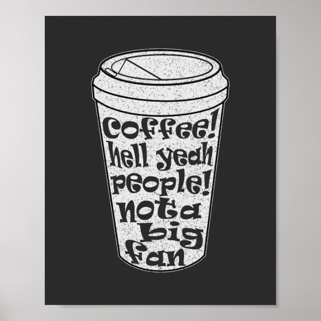 Kaffehelvetet ja folk som inte är en stor fläkt-in poster (Framsidan)