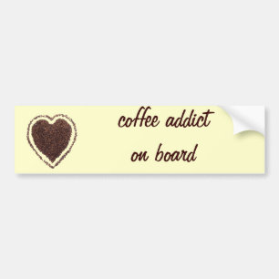 kaffehjärta bildekal