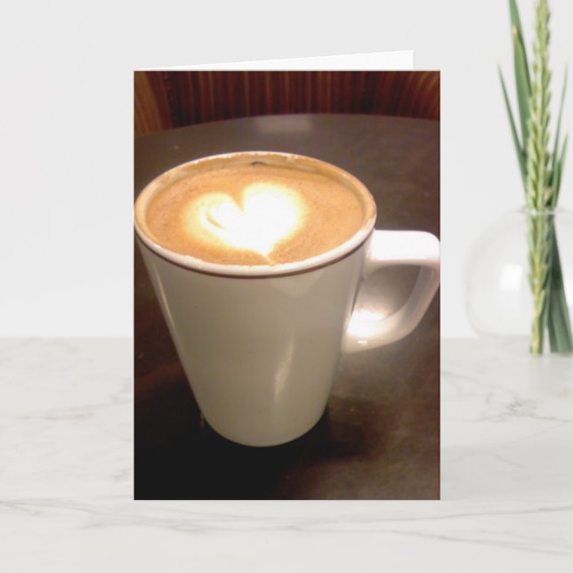 Kaffehjärta Helgkort (Framsida)