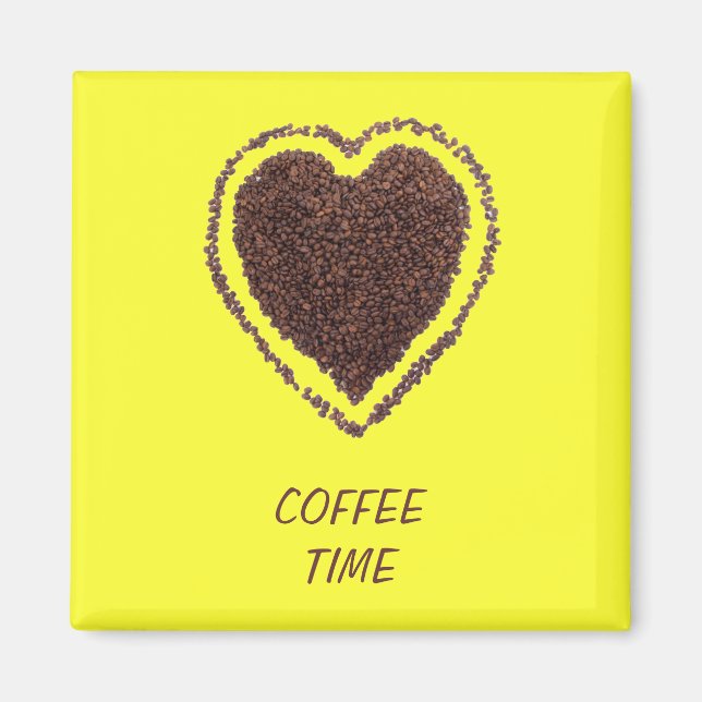 kaffehjärta magnet (Framsidan)