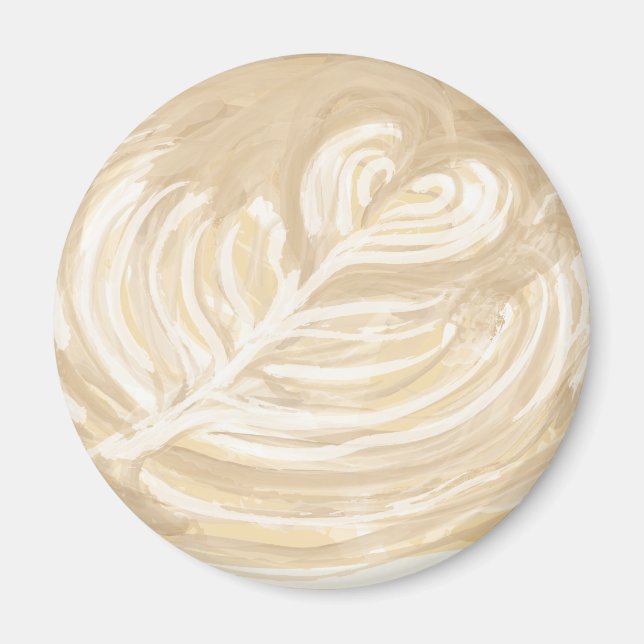 kaffehjärtekonst magnet (Framsidan)