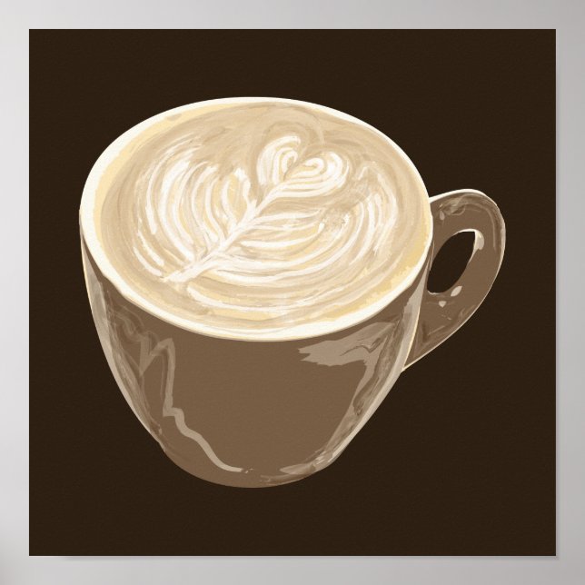 kaffehjärtekonst poster (Framsidan)
