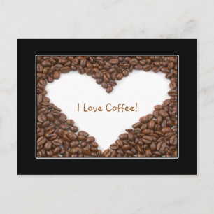 Kaffehjärtevykort Vykort