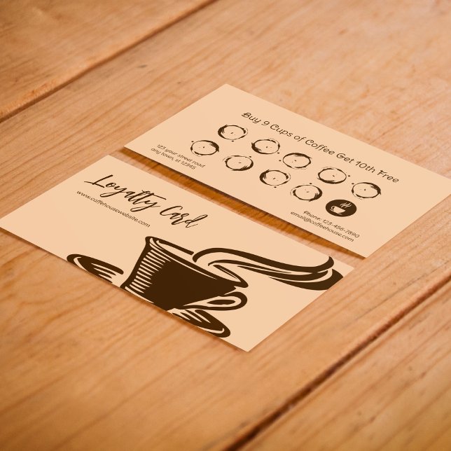 Kaffehus/butiker Lojalitetskort (Skapare uppladdad)