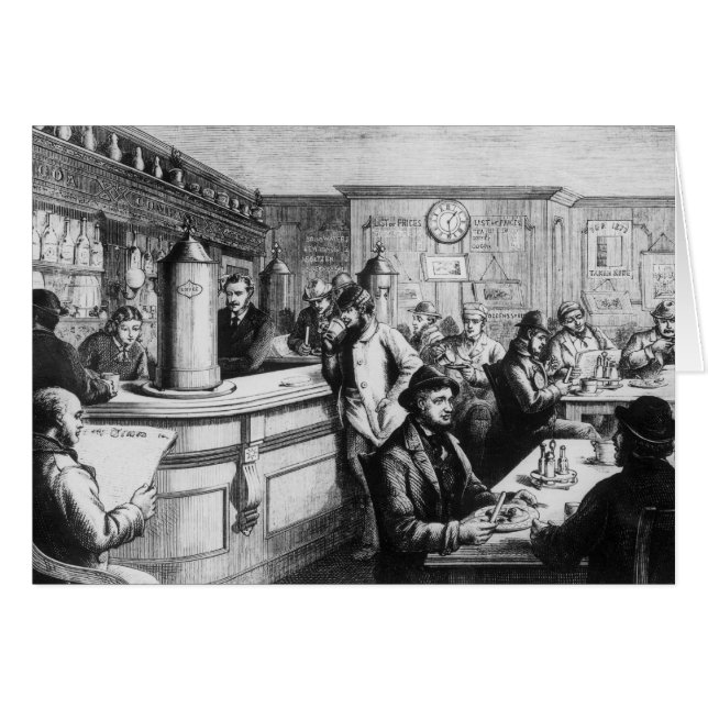 Kaffehus, Clerkenwell Hälsningskort (Framsidan Horizontal)