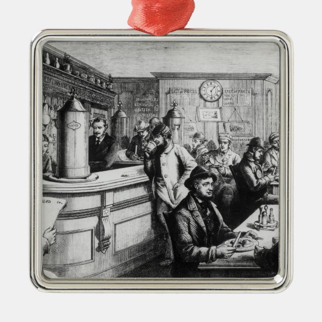 Kaffehus, Clerkenwell Julgransprydnad Metall (Framsidan)