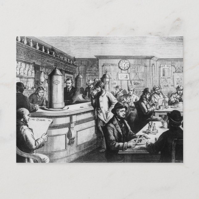 Kaffehus, Clerkenwell Vykort (Framsida)