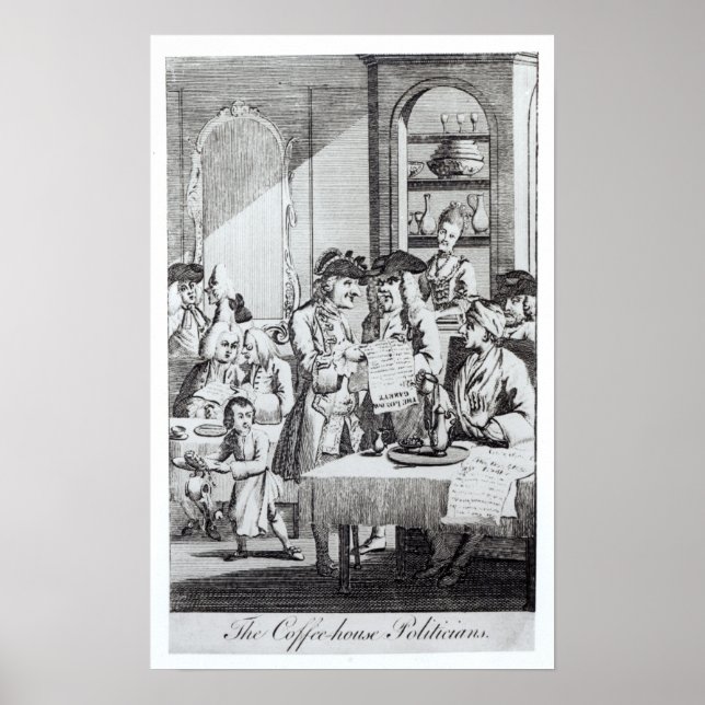 Kaffehuset Politikar Poster (Framsidan)