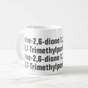 Kaffein-1,3,7-trimetylpurin-2,6-dion-Mugg Kaffemugg