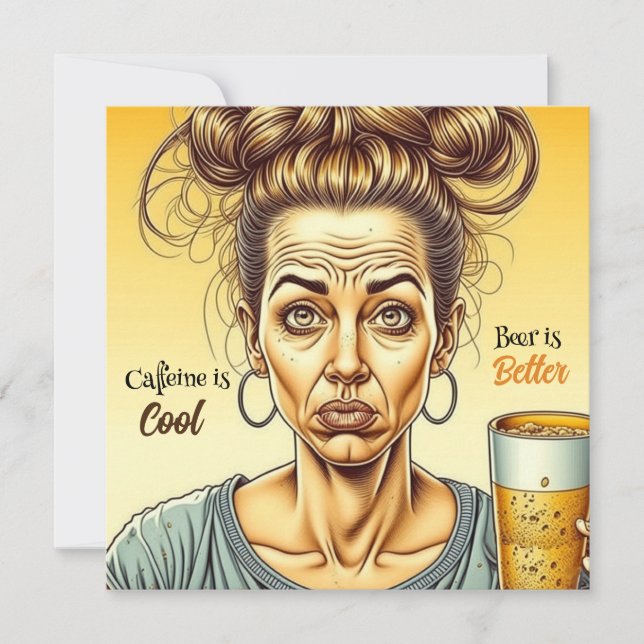 Kaffein är Bra, öl är bättre (Framsida)