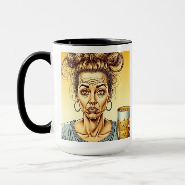 Kaffein är Bra, öl är bättre Mugg (Vänster)