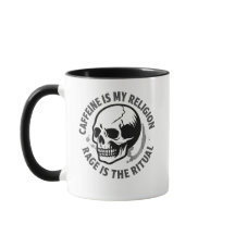 KAFFEIN ÄR MIN RELIGION. RASMUS ÄR RITUALEN.