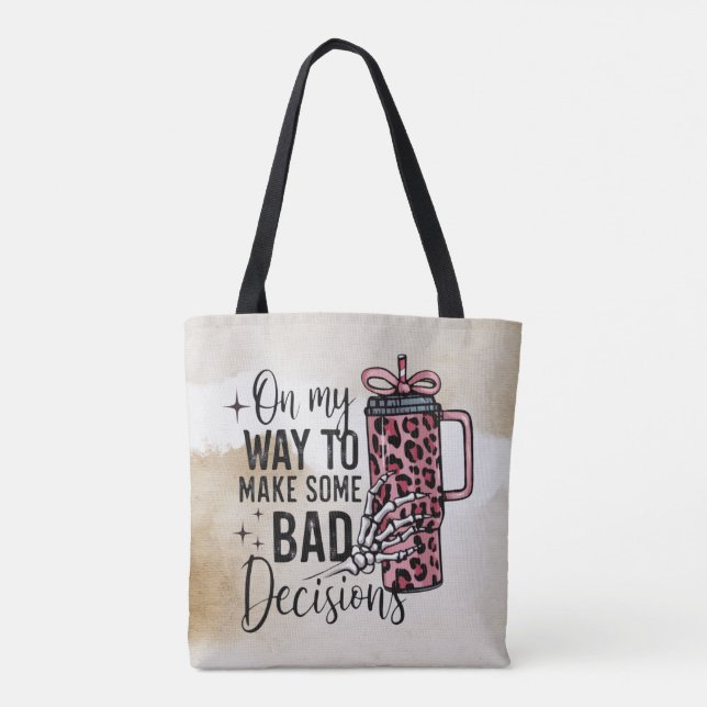 Kaffein & Bones Tote Tygkasse (Baksida)