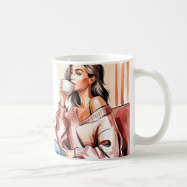 Kaffein & Confidence - Mamma Gift Coffee Mugg (Höger)