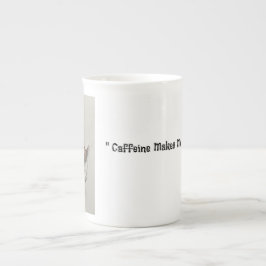 Kaffein gör mig Hyper Benporslin Mugg