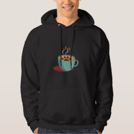 Kaffein & Hund: Kaffe och Hund älskare-grafik Hoodie