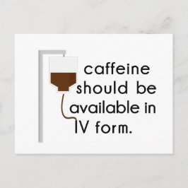 kaffein i dropp, sjuksköterskehumor vykort