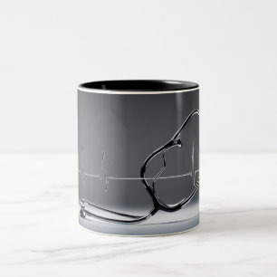 Kaffein med pulsslag: Stetoscope Mugg