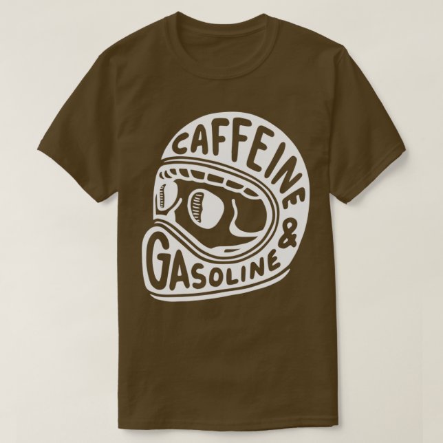 Kaffein och bensin t shirt (Design framsida)