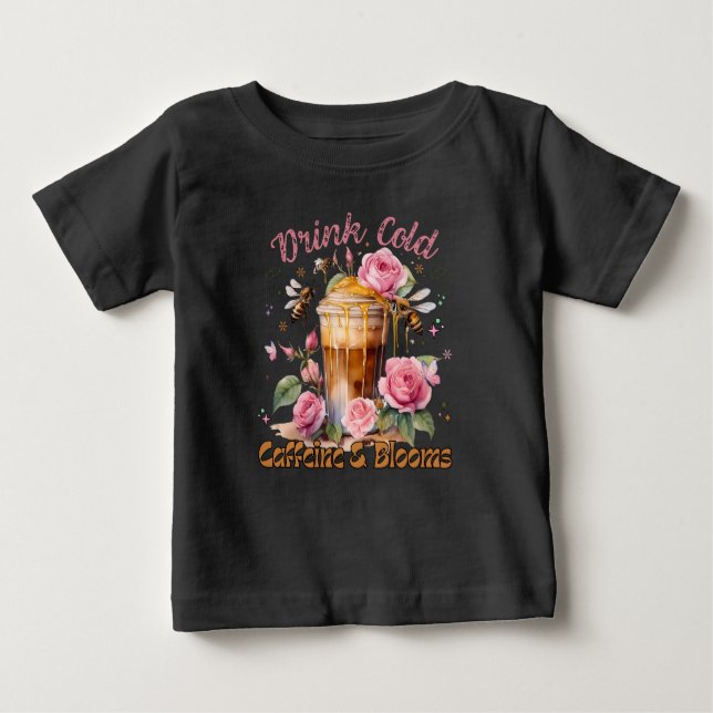 Kaffein och blodkroppar: kaffebrist t shirt (Framsida)