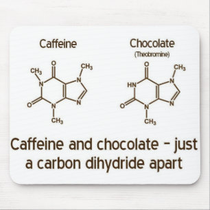 Kaffein och Chocolate Mousepad Musmatta