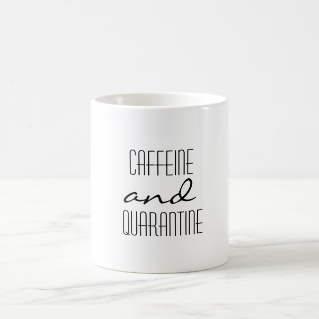 Kaffein och karantän kaffemugg (Center)