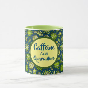 Kaffein- och karantänvirus för Tecknad Mugg