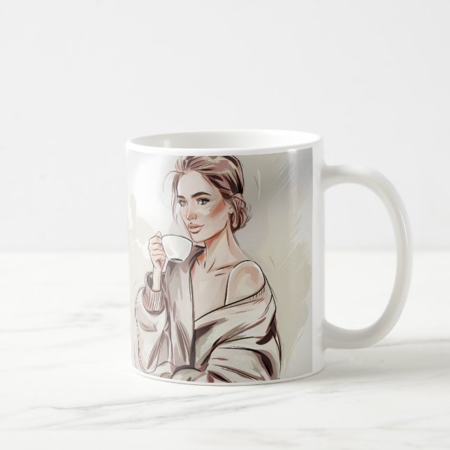 Kaffein och kindness-kaffe Älskare Mugg (Höger)