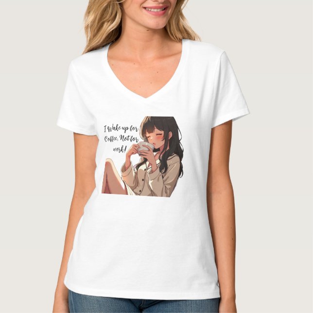 Kaffein över karriären: Morgon Mantra Tee (Framsida)