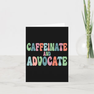 Kaffeinat och advokat Sped Teacher Speciell Autis Kort