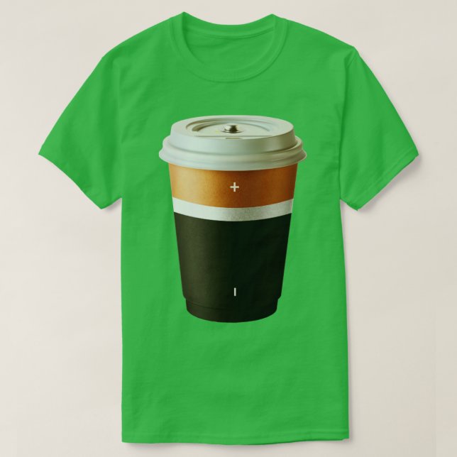 Kaffeinbatteri T Shirt (Design framsida)