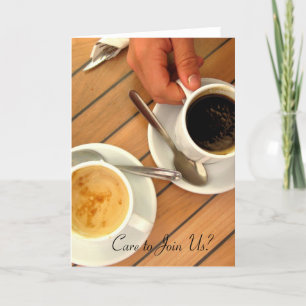 Kaffeinbjudningar Inbjudan