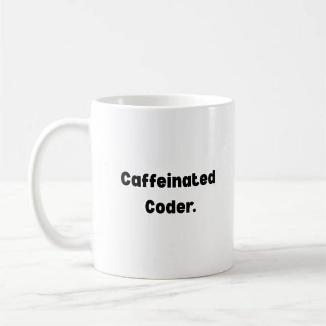 Kaffeinducerad Kodare Mugg – Roligt Present för Pr (Vänster)
