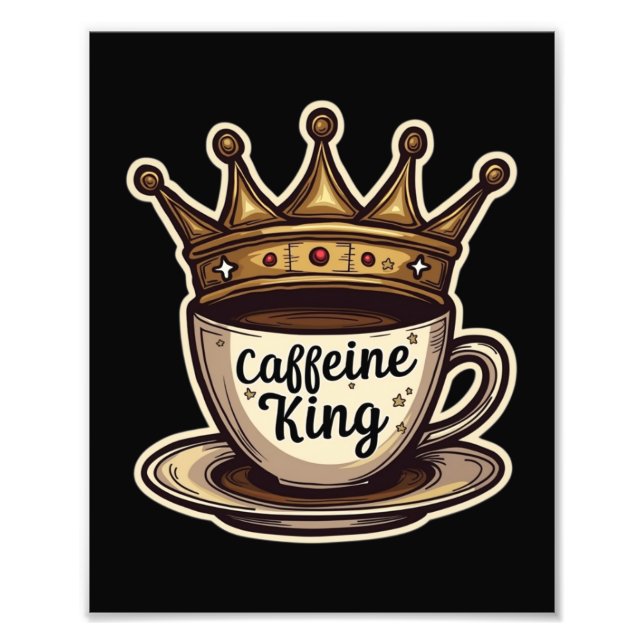 Kaffeine Kung - Kaffe i besättning Fototryck (Framsidan)