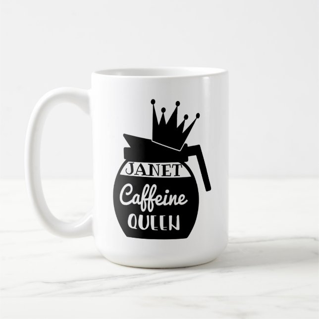 Kaffeine QUEEN Coffee Pot Mugg (Vänster)