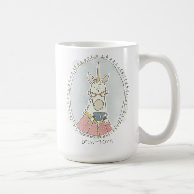 Kaffeinerad cutie | Brew Unicorn Kaffemugg (Höger)