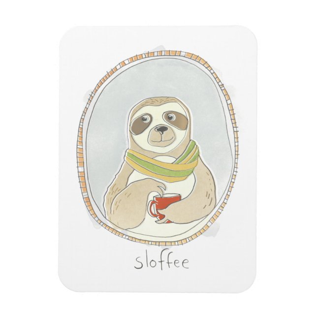 Kaffeinerad cutie | Sloffee Magnet (Vertikal)