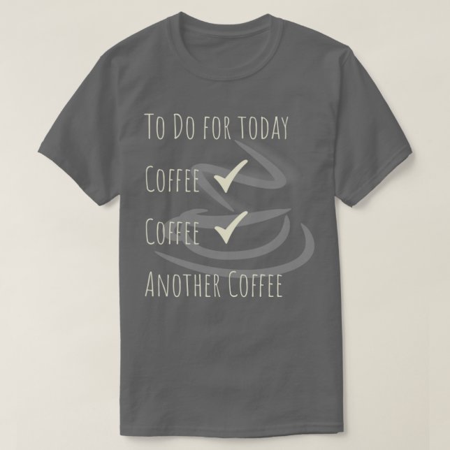 Kaffeinerad kafécitat från Barista som skall använ T Shirt (Design framsida)