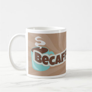 Kaffeinerad Roligt Kaffe Kärlek Logotyp Slogan Kaffemugg