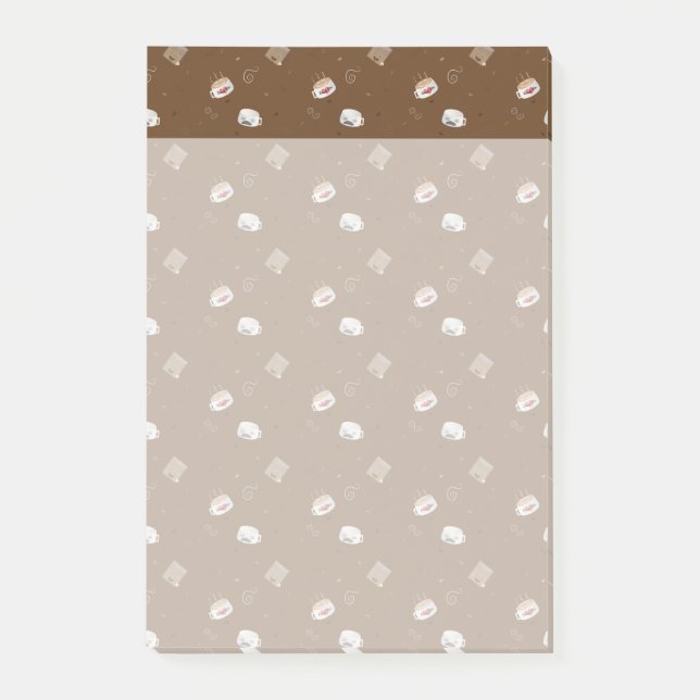 Kaffeinerad värld post-it block (Framsida)