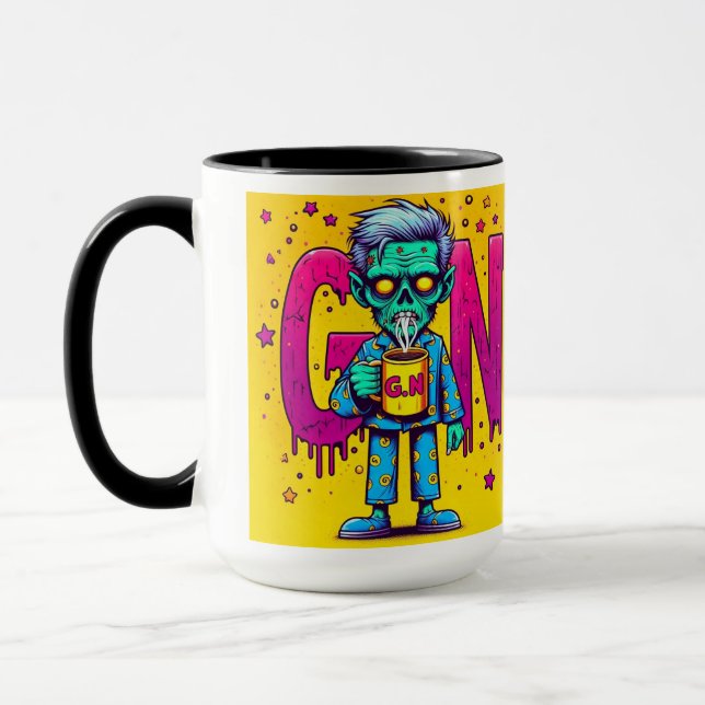 Kaffeinerad zombies mugg (Vänster)