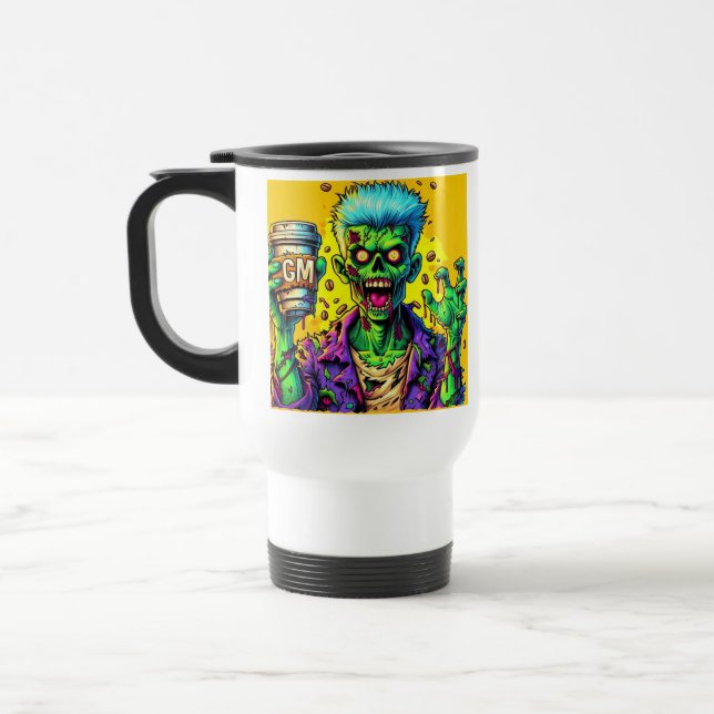 Kaffeinerad zombies resemugg (Vänster)