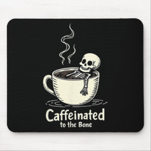 Kaffeinerat i Bon Funny Skeleton-kaffe Älskare Musmatta