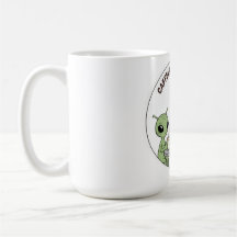 Kaffeiniserad Kosmos Söt Rolig Alien Kaffe