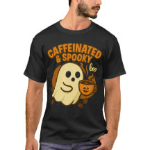 Kaffeiniserad och kuslig Halloween-kaffeghost