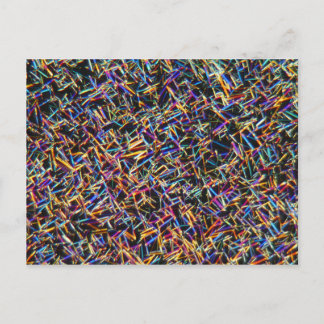 Kaffeinkristaller i mikroskop vykort