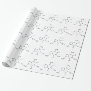 Kaffeinmolekyl för kaffe Älskare Presentpapper
