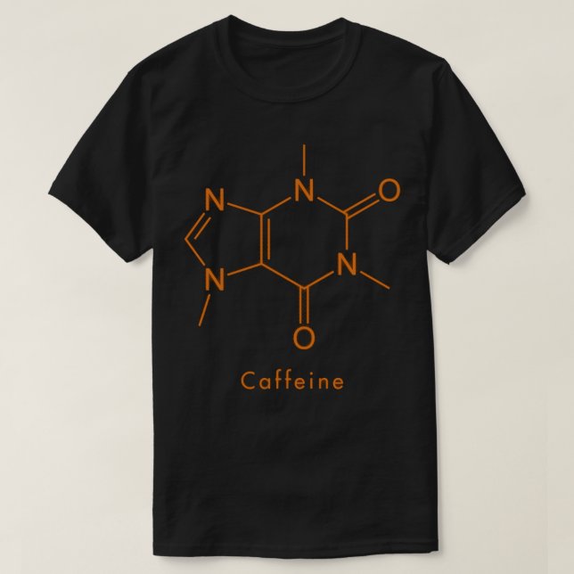 Kaffeinmolekyl T Shirt (Design framsida)