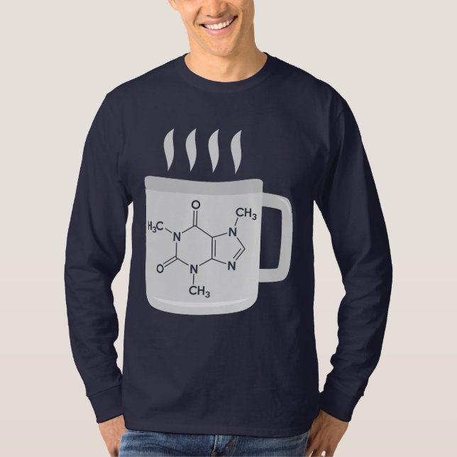 Kaffeinmolekylkemi Inslag T Shirt (Framsida)